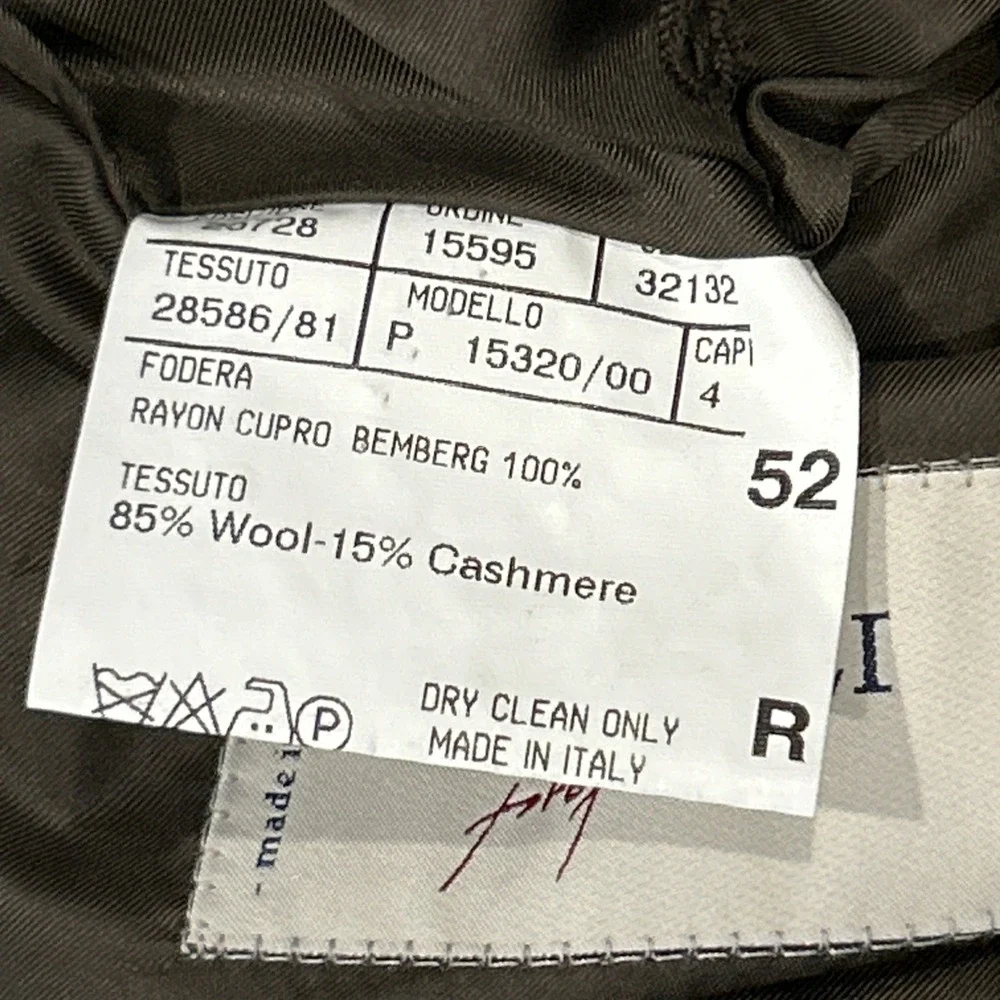 Canali Proposta Blazer Mens EU 52R US 42R Brown Wool Cashmere Sport Coat Italy